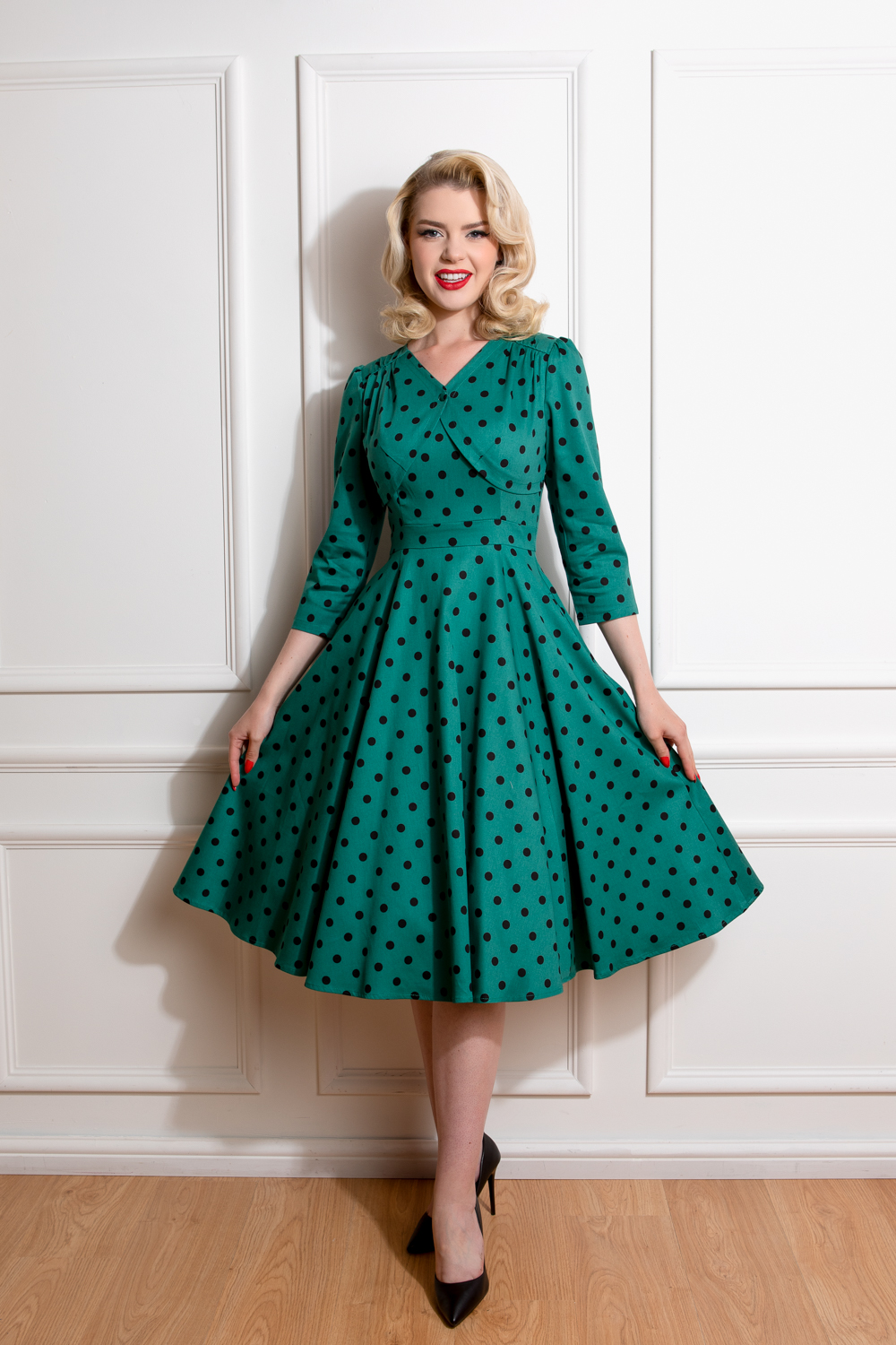 Finley Polka Dot Swing Dress